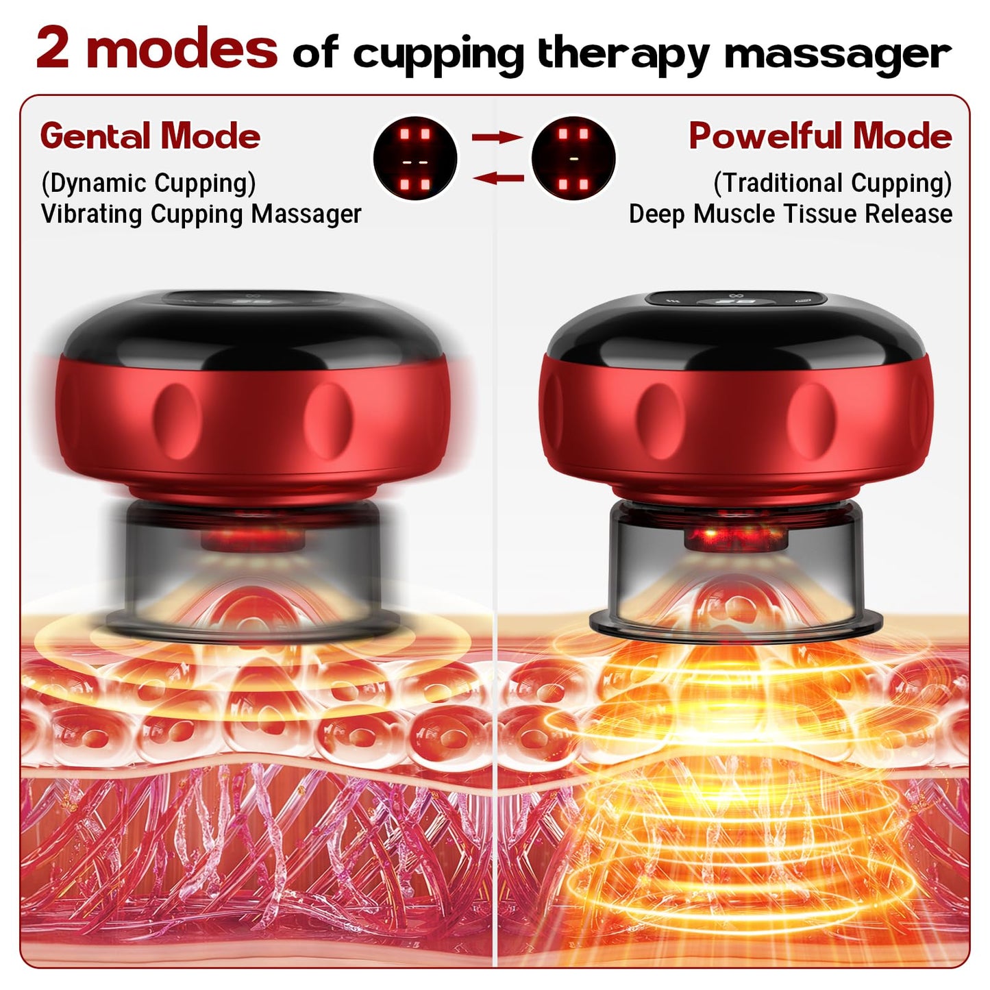 ReliefPath™ Smart Cupping + Red Light Therapy Device